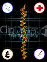 Medical abstract  background