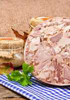 Polish home-baked jellied meat