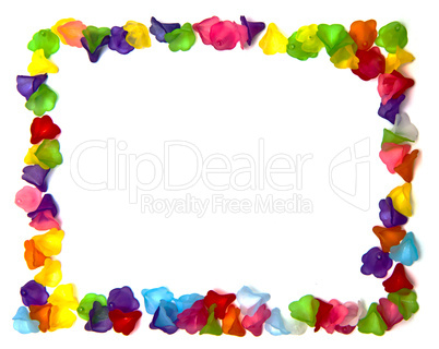 frame of colorful beads