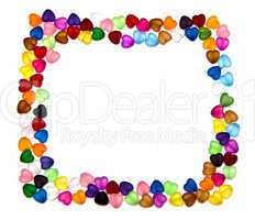 frame of colorful beads