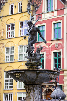 Neptune Fountain in Gdansk