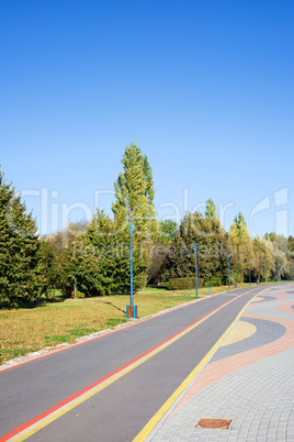 Bicycle Path in a Park