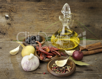 Olive Oil And Spices