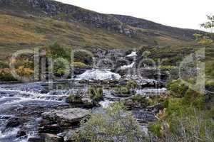 small river in scottish highlands