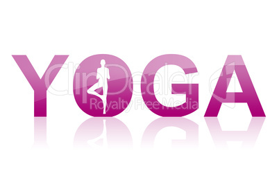 Yoga Logo Violett