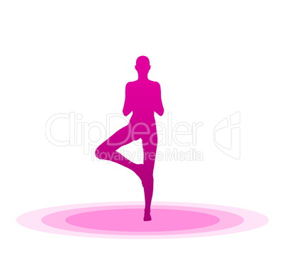 Violett Yoga Pose - 01