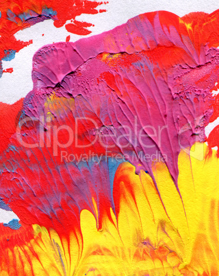 Abstract acrylic hand painted background