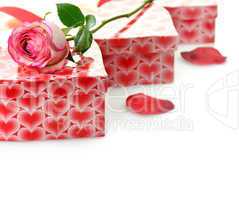 Gift Boxes And Rose