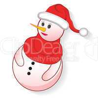 Icon christmas snowman