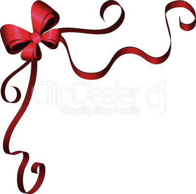 Background birthday card with ribbon