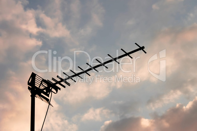 Television antenna silhouette