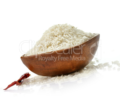 raw white rice