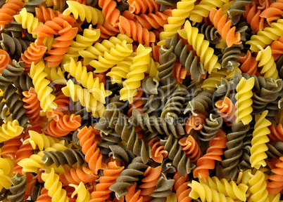 Colorful pasta