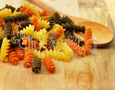 Colorful pasta