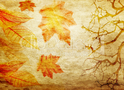 grunge abstract fall background