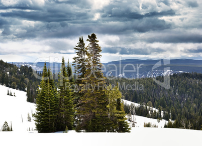 high mountains landscape