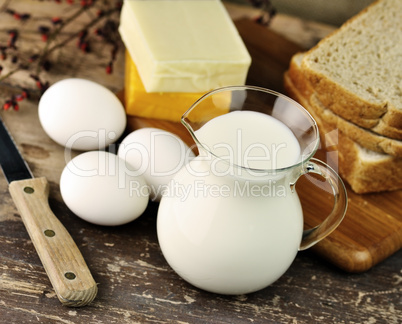 dairy products and Fresh eggs