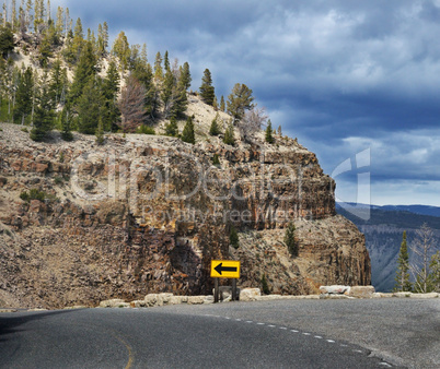 mountain road curve