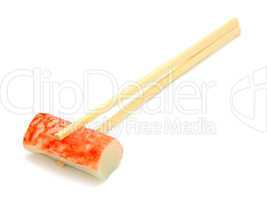 sushi on chopstick