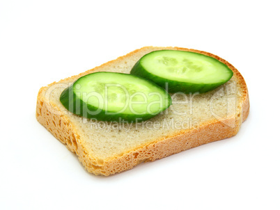 sandwich with a cucumber