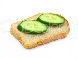 sandwich with a cucumber