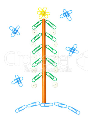 Paper clip Christmas tree