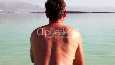 man on the Dead Sea