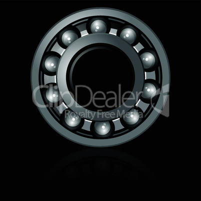 vector bearings illustration on a black background