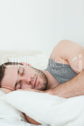 Portrait of a man sleeping