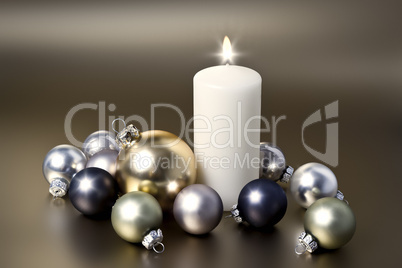 white christmas candle