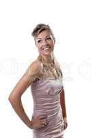 Young woman happy smile isolated