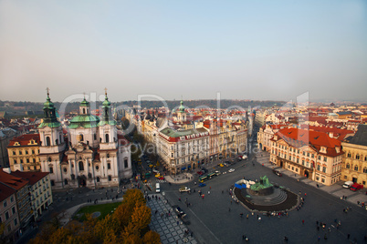 View from tower on old town square