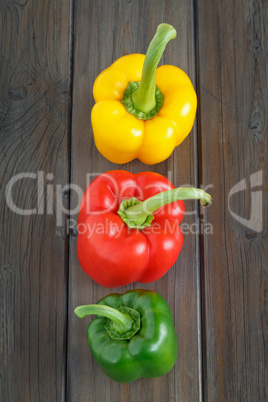 Aufgereihte Paprika - Pepper in a Row