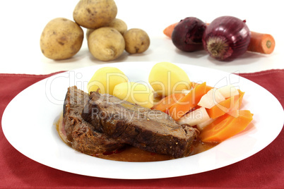 frischer Rinderbraten