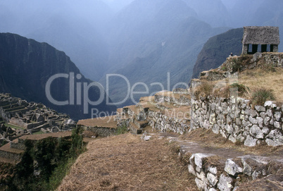 Inca ruins Machu Picchu in Peru