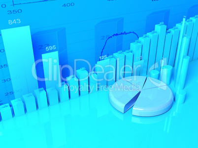 3d Illustration of finance