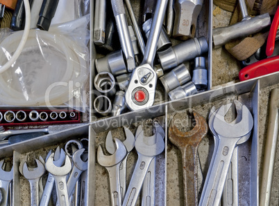 tools in drawer