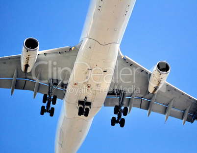 Air transportation: passenger airplane.