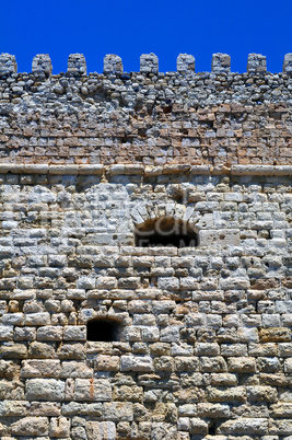 Fortification: Venetian castle (Koules), in Crete, Greece.