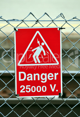 Danger sign.