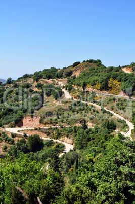 Mountain road. Mountain road.