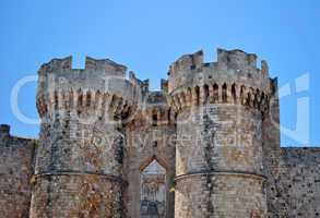 Medieval fortress of Rhodes.