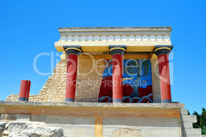 Archaeological site of Knossos. Minoan Palace. Crete.