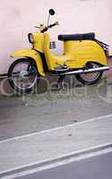 yellow scooter
