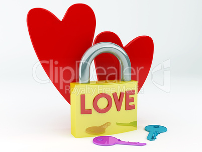 Lovers padlock