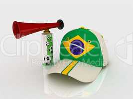Brazil soccer hat