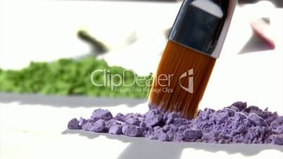 Mixing paint, violet
