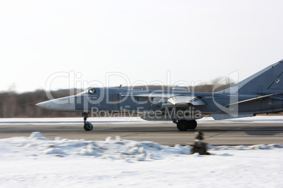 Su-24 Fencer on take off