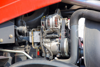 Part of harvester engine