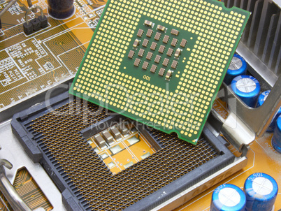 Close-up mother board
